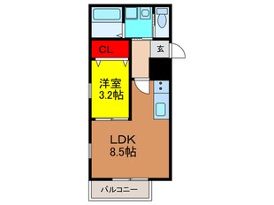 アフィット平野宮前の物件間取画像